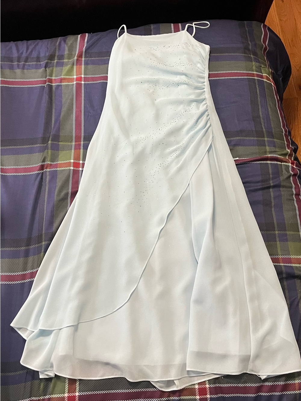 Light Blue Spaghetti Strap Dress